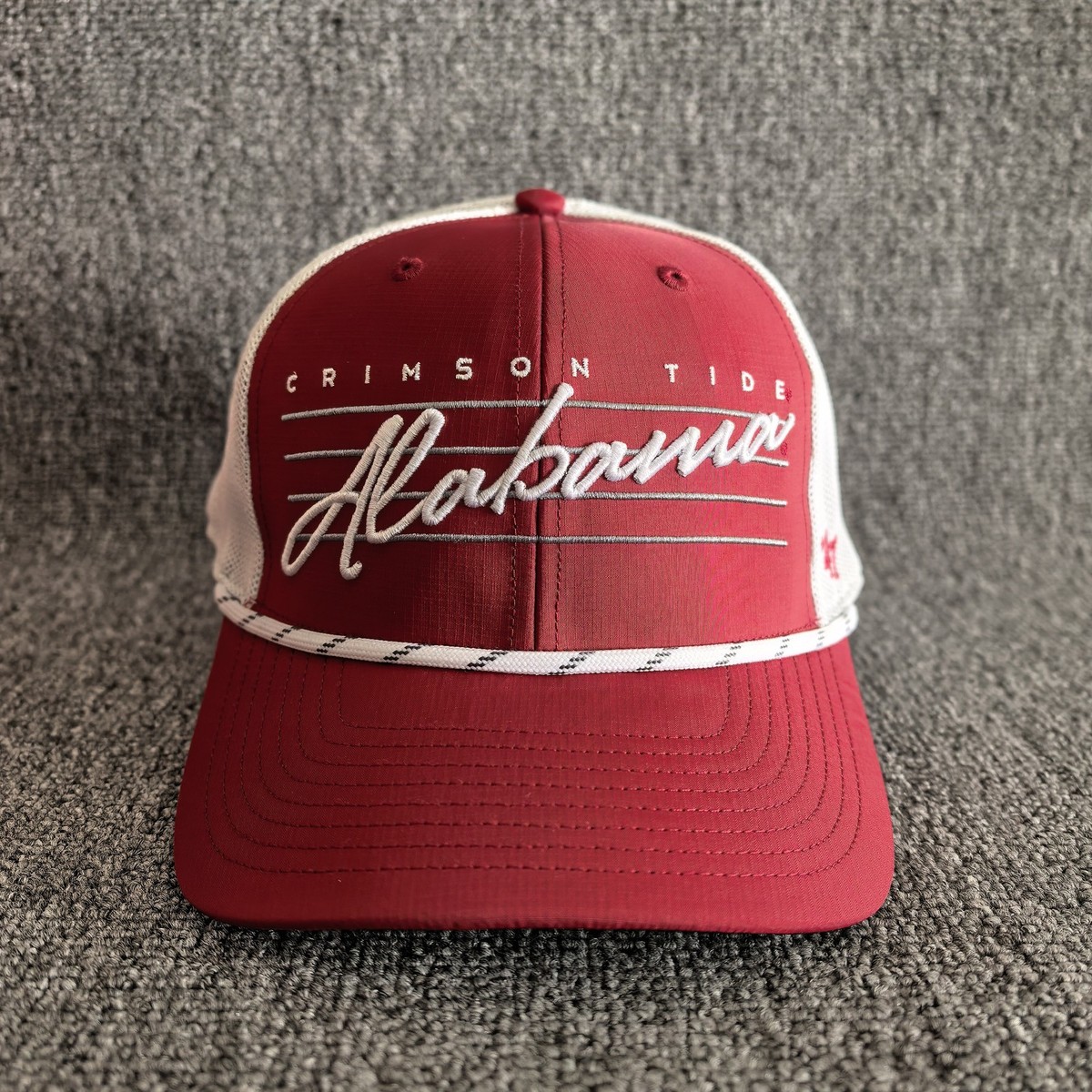 '47 Brand Alabama Crimson Tide NCAA Trucker Snapback Rope Hat Red White