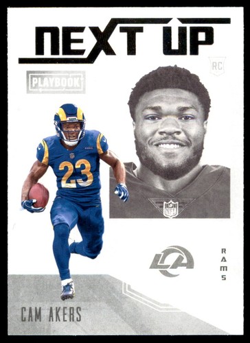 2020 PANINI PLAYBOOK NEXT UP CAM AKERS RC LOS ANGELES RAMS #NU-24 NM ...