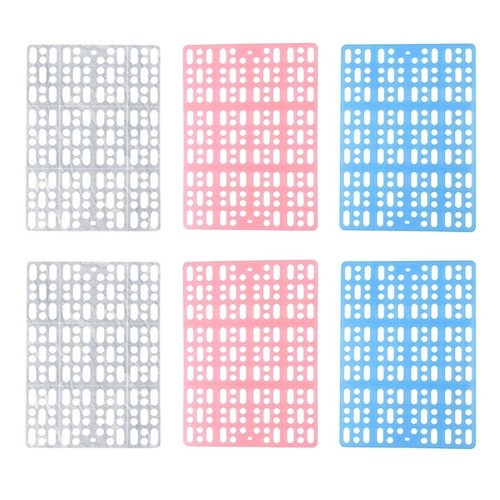 6Pack Pet Cage Floor Mats Breathable Grids Design Foot Mat For Hamsters ...