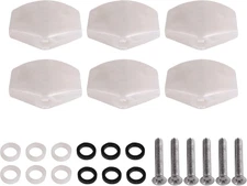 Guitar Tuner Machine Head Buttons White Pearl Tuning Key Square Buttons Set of 6