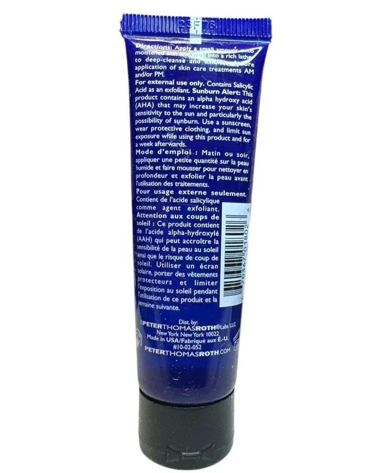 Limpiador exfoliante pretratamiento Peter Thomas Roth ~ 1 fl oz / 30 ml ~ SELLADO Foto 2 de 2