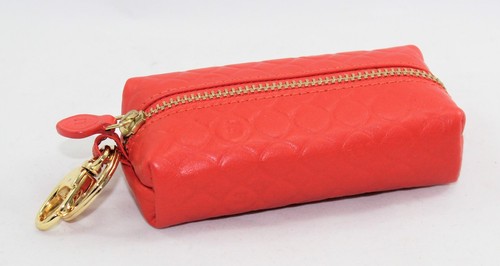 Llaveros De Mujer Estuche Bauletto En Piel Verdadera Rojo Coral Verde Azul - Imagen 3 de 11