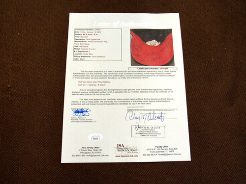 DEREK JETER ROY HALLADAY TINO MARTINEZ SIGNED AUTO PRO-AM CAP HAT JSA LOA BEAUTY - Picture 5 of 8