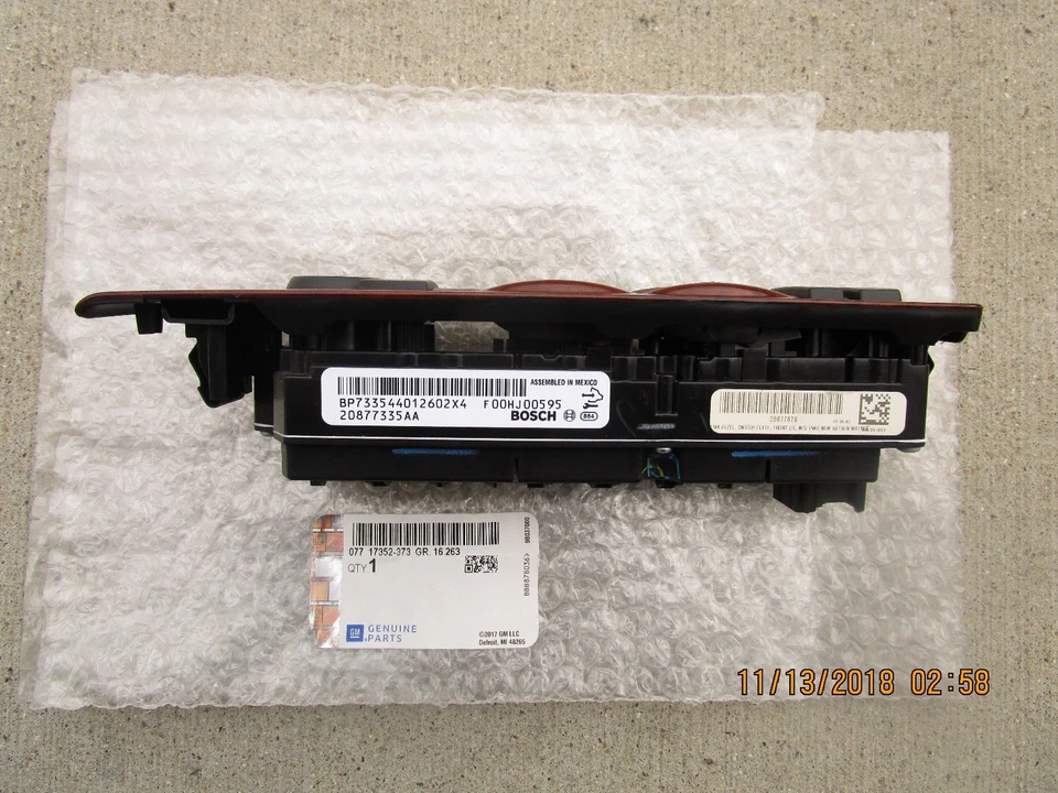INTERRUPTOR DE VENTANA ELÉCTRICA PRINCIPAL 10-13 CHEVY AVALANCHE SILVERADO 4D DOBLE CABINA NUEVO Foto 2 de 4