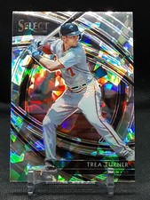 TREA TURNER 2020 SELECT CRACKED ICE PRIZM #12/25 NATIONALS