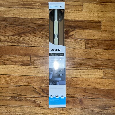 Moen Press and Mark 18 '' x 1-1/4 '' Glow in the Dark Concealed Screw Grab Bar