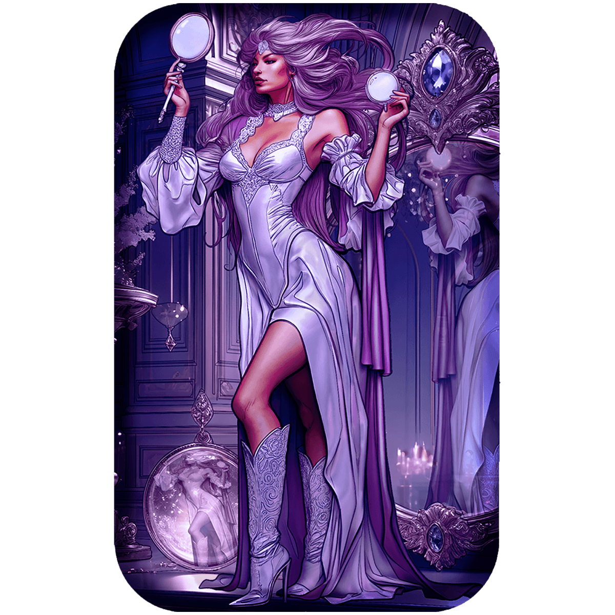 2024 The Seven Deadly Sins Vanity 2 oz Silver Premium Cast Bar