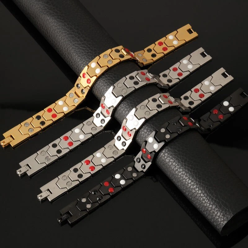 Pulseras terapéuticas de curación de energía para el cuidado de la salud para aliviar el dolor de la artritis de terapia Foto 2 de 4