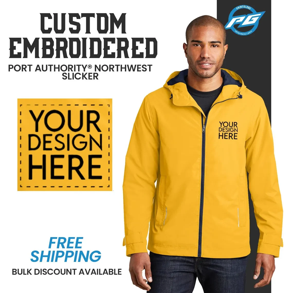 Custom Port Authority? Northwest Slicker Jacket, Waterproof Embroidered Jacket.