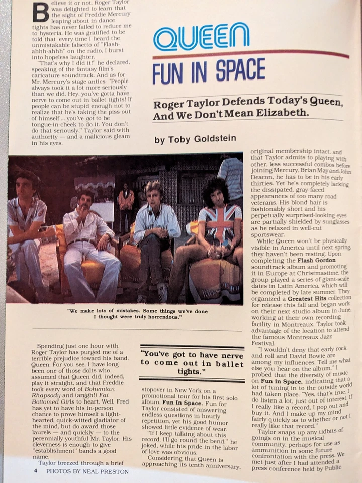 Hit Parader Magazine October 1981 Queen, Def Leppard, Doors, Pat Benatar, Rush - Image 4 of 4