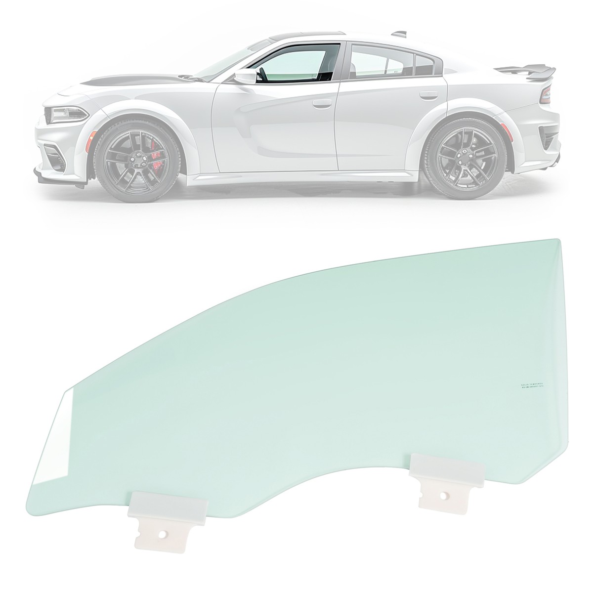 Door Window Glass For Dodge Charger Sedan 2011-23 Driver Side