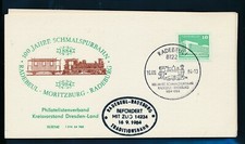 37378) Railway Post Oval Stamp Radebeul-Radeburg Train 14234, So-Kte 100J... 1984
