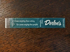 Vintage Matchcover: Dorlon's Restaurant, Norwalk, CT