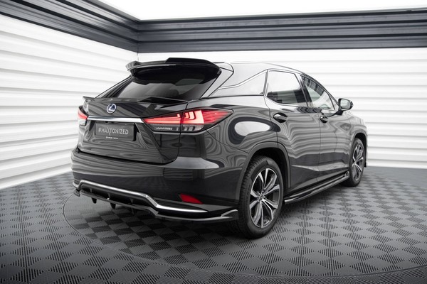 Hoher Spoileransatz CAP FüR 3D Lexus RX Mk4 Facelift Schwarz Heckspoiler-image
