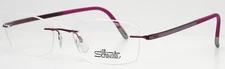 SILHOUETTE 4525 40 6058 5479 Rose Matte Womens Rectangle Eyeglasses 51-17-135