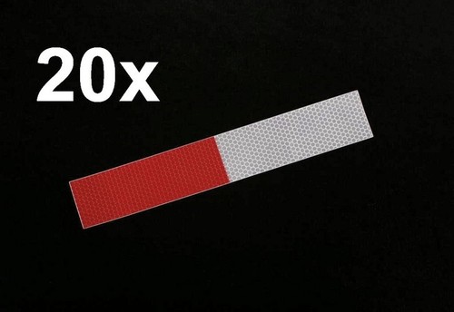 20 Reflexstreifen RA2 300x50mm Reflexfolie Reflektorfolie Reflexband