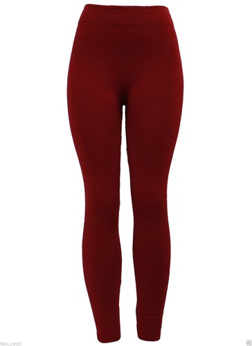 NEU DAMEN DAMEN SUPER WEICH STRETCH DICK WARM FELL FLEECE GEFÜTTERT LEGGINGS - Bild 3 von 4