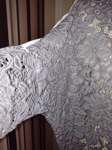 A POSTCARD FROM BRIGHTON LACE EFFECT TOP. GREY/IVORY SIZE 1 (UK 8-12) EXC.COND. - Picture 3 of 10