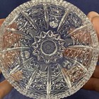 Vintage Clear Cut Glass Compote Star Footed Contemporary Candy Dish Nut Bowl — photo 7