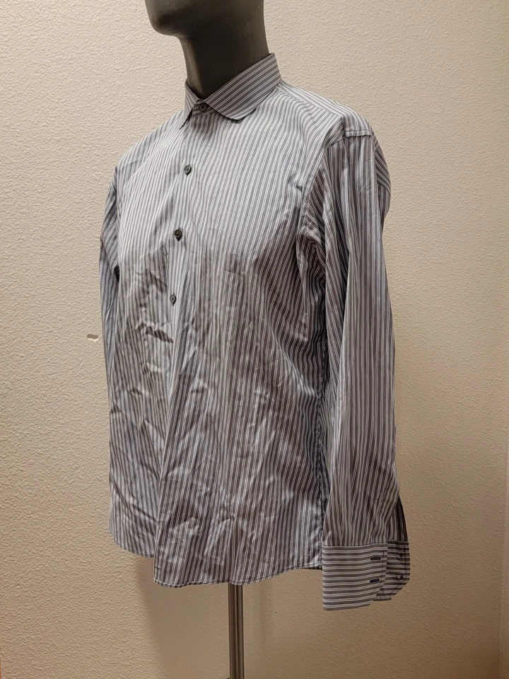 Zachary Prell Mens Size M Italian Cotton Button Down Shirt - Image 2 of 4