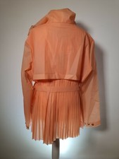 Hunter Refined Pleated Coat Xl Coral