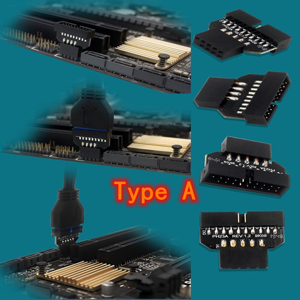 USB 3.0 20Pin to USB 2.0 9Pin Adapter Front Panel Connector Converter (A) Picture 4 of 7