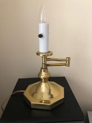 Swing arm Brass Table Lamp Desk office lamp Underwriters ...