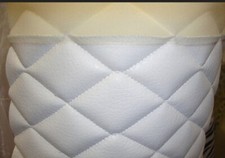 Vinyl Leather Faux Vinyl White Quilted Auto Headliner Headboard Fabric By Yard Vinyl Leather Faux Vinyl White Quilted Auto Headliner Headboard Fabric By Yard
