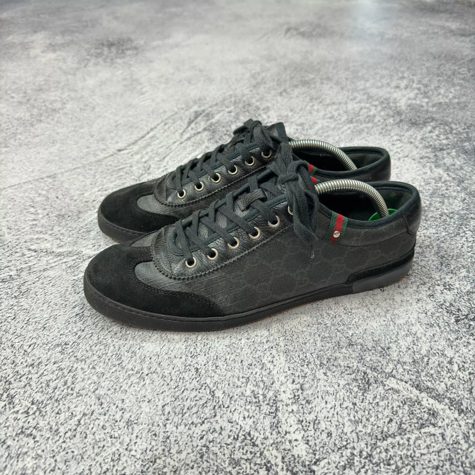 Baskets noires Gucci Supreme GG Web US9 UK8 EU42 27 cm
