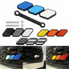 Tri color Front Grille Badge Emblem Decoration For Toyota Tundra TRD Accessories