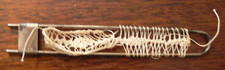 Forchetta per uncinetto in metallo Boye uncinetto maltese/pizzo forcina 3/4" larghezza 5,5" lunga vintage