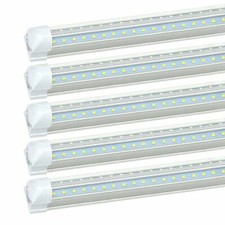 T8 6FT LED Shop Light Fixtures 54W 6 Foot Garage Ceiling LED Tube Lights 6000K