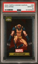 2024 TOPPS CHROME  MARVEL WOLERINE  PSA {10} GEM MINT #88