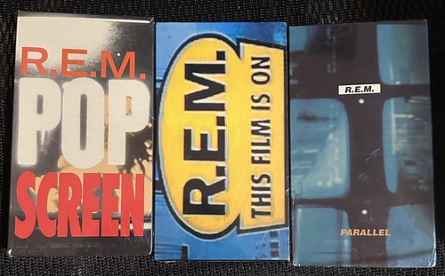 Brand New R.E.M. Pop Screen, This Film Is On, Parallel VHS LOT 90’s Alt Rock OOP - Imagen 1 de 3