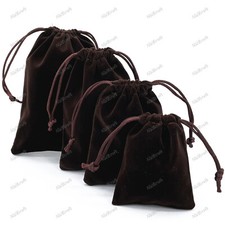 Soft Velvet Drawstring Pouches, Jewellery Gift Bags, Wedding Party Favours, UK