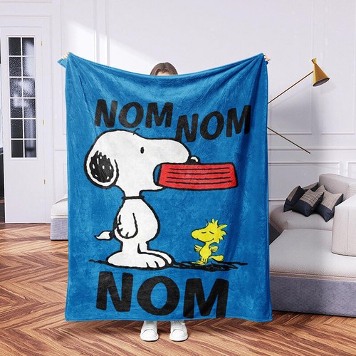 3D Cartoon Snoopy Print Series Sleeping Blanket, Sofa Bed Sheet Blanket - Picture 16 of 23