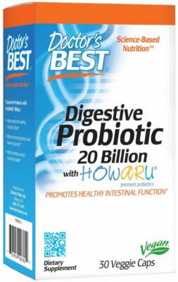 DOCTOR'S BEST, DIGESTIVE PROBIOTIC 20 Billion 30 Veg. Kapseln SUPER PREIS