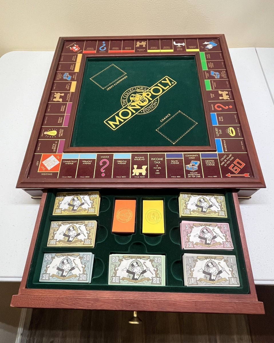 Franklin Mint 1991 Collectors Edition Monopoly Game Board Set