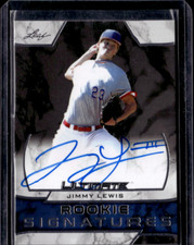 JIMMY LEWIS 2019 Leaf Ultimate Rookie Signatures Autograph #RS-JL1