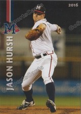 2016 Mississippi Braves Jason Hursh RC Rookie Atlanta Minor