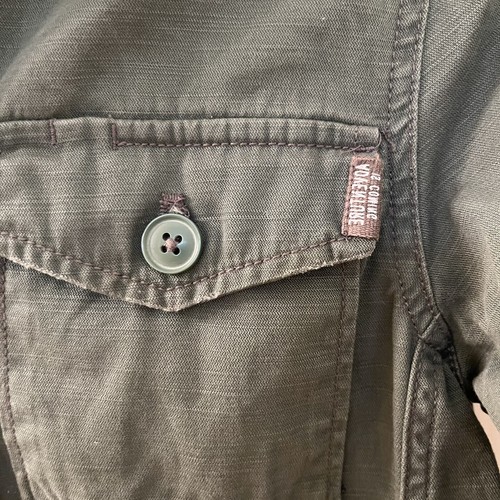 H&M Girl Power You Got This Button Front Shirt Jacket Army Green Size 10-11 yrs - Picture 7 of 14