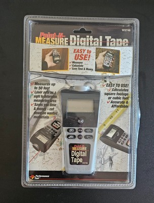 POINT N MEASURE DIGITAL TAPE MEASURE CALCULATE SQUARE OR CUBIC FOOTAGE