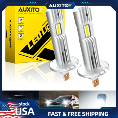 AUXITO H1 LED Headlight Bulb Kit Conversion High Low Beam Lamp 6500K Super White