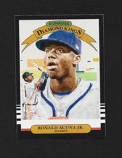 2019 Panini Donruss Ronald Acuna Jr. Diamond Kings #16 Black Parallel - Braves