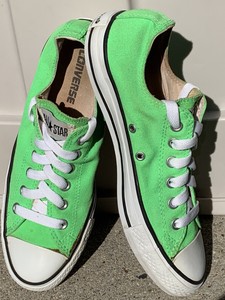 lime green converse womens