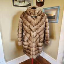 Amazing Giuliana Teso Russian Sable Fur Stroller Coat Made In Italy Size 42