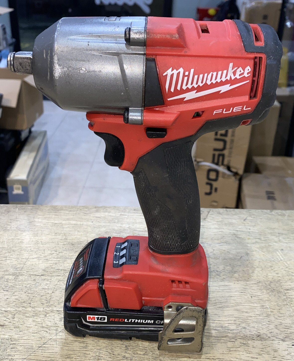 MILWAUKEE 286120 M18 FUEL 1/2" Impact Wrench W/ 1.5Ah Battery eBay