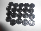 25 Black 1/2"  Midgetoy Tootsietoy Car Truck Tires New Old Stock