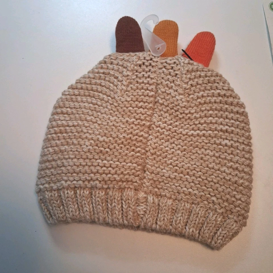 Pavo Acción de Gracias Otoño Otoño Marca Carters Gorro Lanzador Sombrero Infantes 0-3 Mo Foto 4 de 4