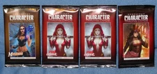 4x Lot ZENESCOPE CHARACTER Trading Cards - SEALED Packs Mystere VHelsing R.Agent